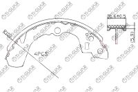 Тормозные колодки TG-0032/FN0032* Ti·GUAR
